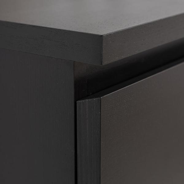 Комод бельевой Гуд Лакк Варма 3 80х77х40 шпон ясень черный