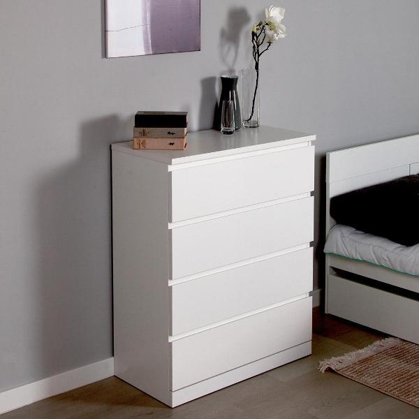 Комод бельевой Гуд Лакк Варма 4 80х100х40 белый