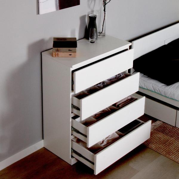 Комод бельевой Гуд Лакк Варма 4 80х100х40 белый