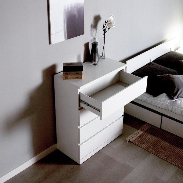 Комод бельевой Гуд Лакк Варма 4 80х100х40 белый