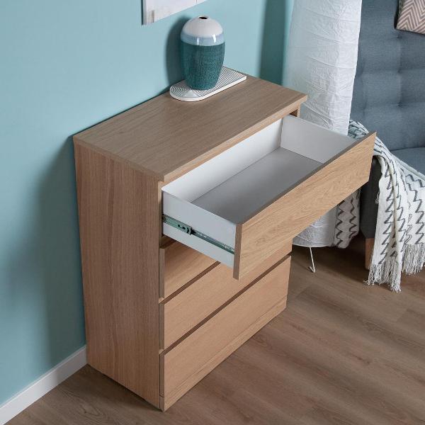 Комод бельевой Гуд Лакк Варма 4 80х100х40 шпон дуб беленый