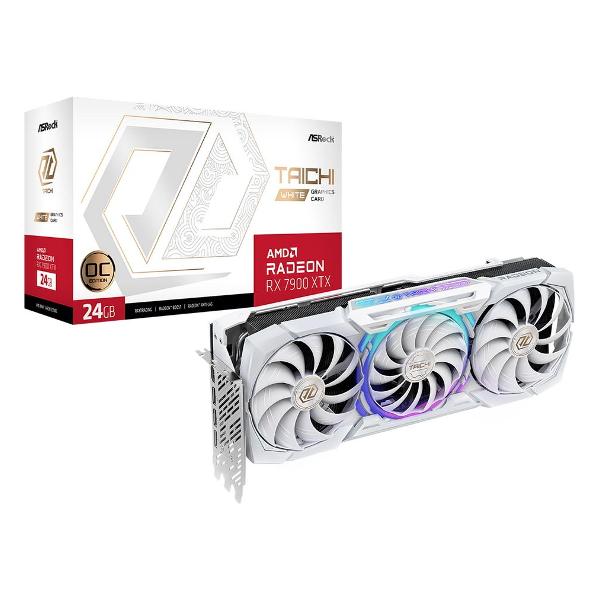 Видеокарта ASRock RX7900XTX Taichi White 24GB OC GDDR6 384-Bit DPx3 HDMI 3FAN RTL