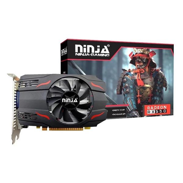 Видеокарта Ninja RX550 4GB GDDR5 128-Bit DVI HDM DP 1FAN ATX RTL