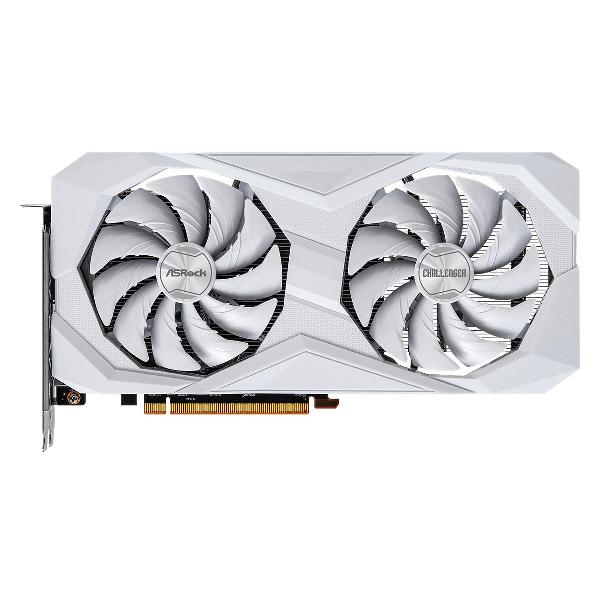 Видеокарта ASRock RX6600 Challenger White 8GB GDDR6 HDMI DPx3 2FAN