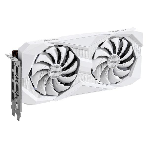 Видеокарта ASRock RX6600 Challenger White 8GB GDDR6 HDMI DPx3 2FAN