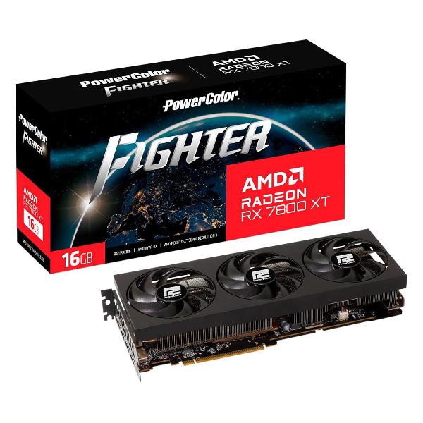 Видеокарта PowerColor RX7800XT Fighter 16GB GDDR6 256-bit DPx3 HDMI 3FAN RTL
