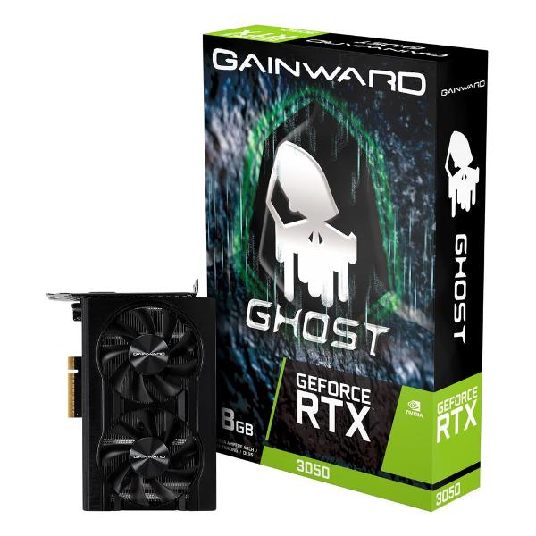 Видеокарта Gainward RTX3050 GHOST 8GB GDDR6 128bit DVI HDMI DP RTL