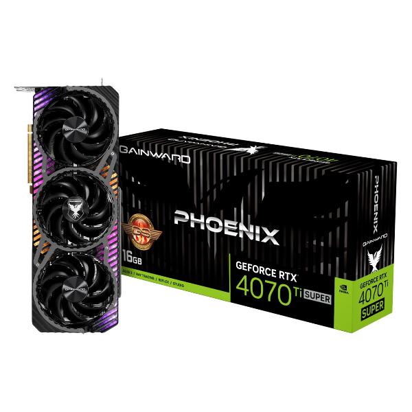 Видеокарта Gainward RTX4070Ti SUPER PHOENIX GS 16GB GDDR6X 256bit 3-DP HDMI