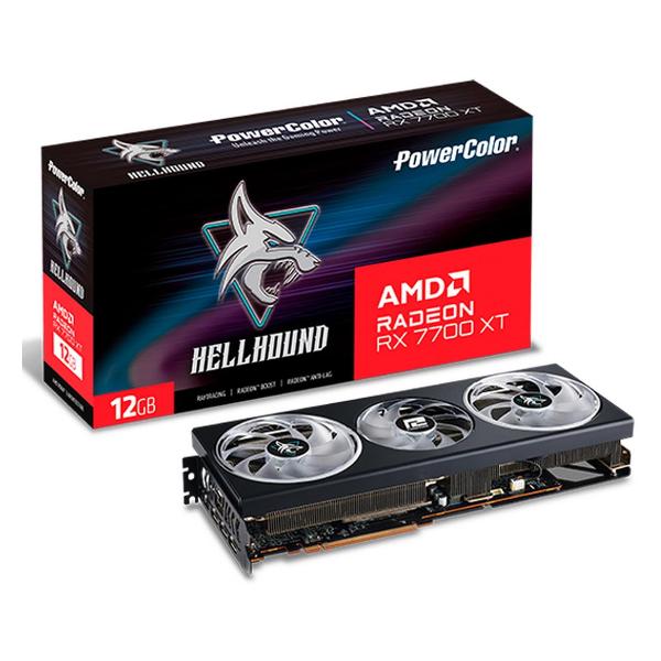 Видеокарта PowerColor RX 7700 XT Hellhound 12GB GDDR6 192bit 3xDP HDMI