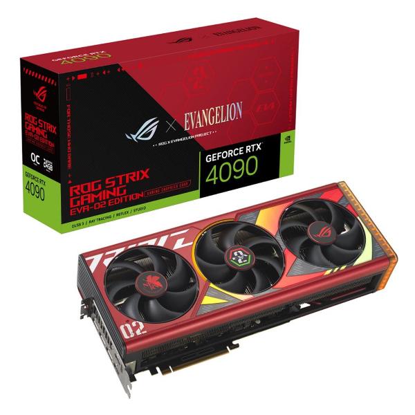 Видеокарта ASUS ROG-STRIX-RTX4090-O24G-EVA-02-EDITION/RTX4090HDMI*2DP*324GD6X