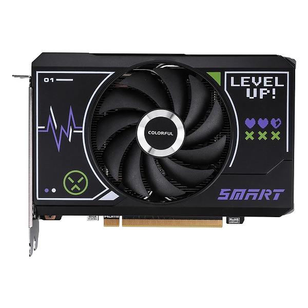 Видеокарта Colorful RTX4060 Mini 8GB-V 128-bit GDDR6 DPx3 HDMI 1FAN RTL