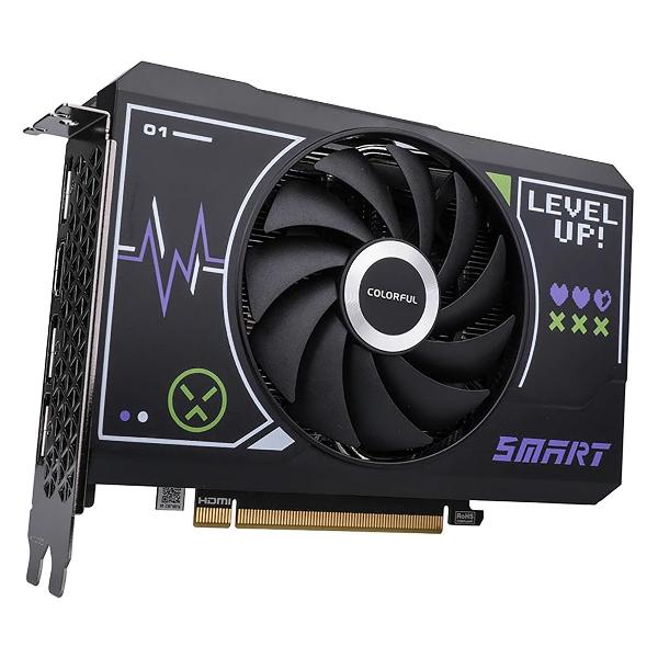 Видеокарта Colorful RTX4060 Mini 8GB-V 128-bit GDDR6 DPx3 HDMI 1FAN RTL