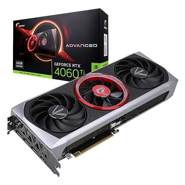 Видеокарта Colorful RTX4060Ti Advanced OC 16GB-V 128-bit GDDR6 DPx3 HDMI 3FAN RTL