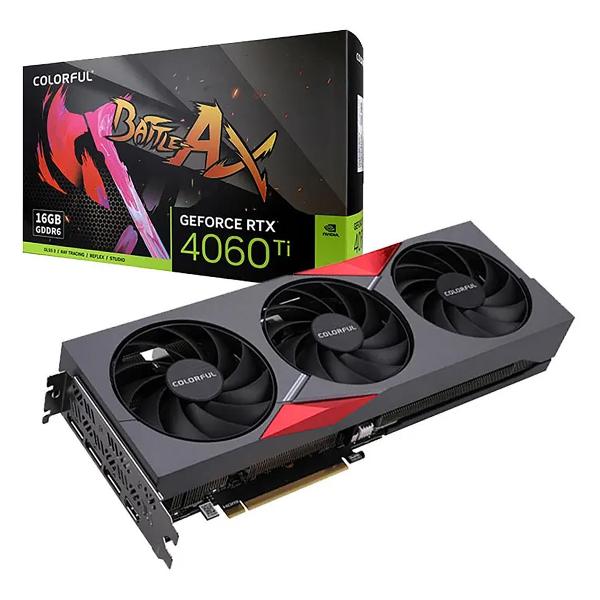 Видеокарта Colorful RTX4060Ti NB EX OC 16GB-V 128-bit GDDR6 DPx3 HDMI 3FAN RTL