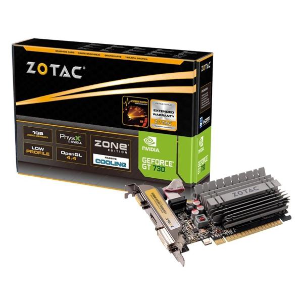 Видеокарта Zotac GT730 Zone Edition 2GB DDR3 64bit VGA DVI HDMI RTL (605109)