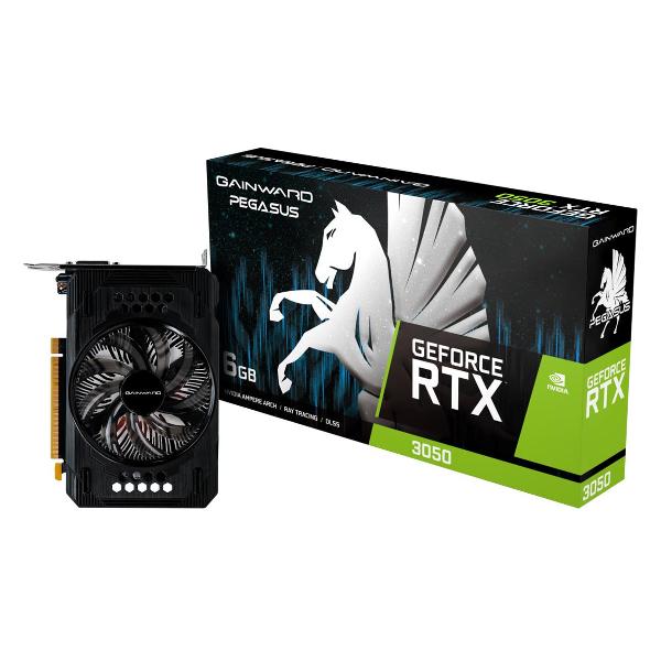 Видеокарта Gainward RTX3050 PEGASUS 6GB GDDR6 96bit DVI HDMI DP