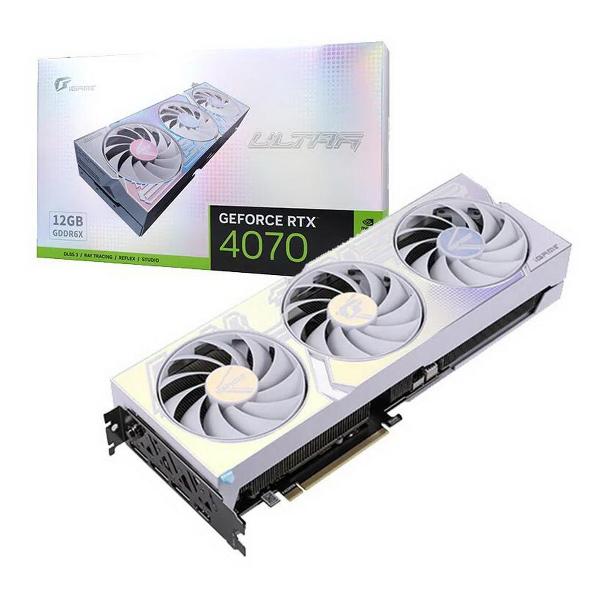 Видеокарта Colorful RTX4070 iGame Ultra W OC-V 12GB GDDR6X 192bit 3xDP HDMI 3FAN
