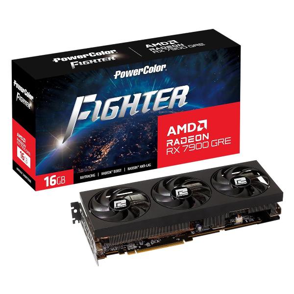 Видеокарта PowerColor RX7900GRE Fighter 16GB GDDR6 256bit 3xDP HDMI 3FAN RTL