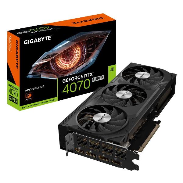 Видеокарта GIGABYTE RTX4070 SUPER WINDFORCE 12GB GDDR6X 192bit 3xDP HDMI 3FAN RTL
