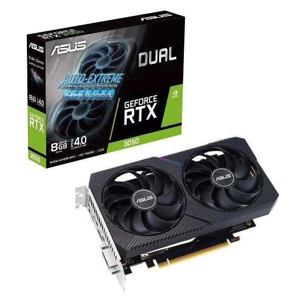 Видеокарта ASUS DUAL-RTX3050-8G-V2//RTX3050DVIHDMIDP8GD6