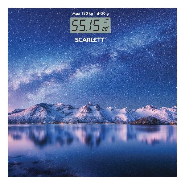Весы напольные умные Scarlett SC-BS33E022 синий