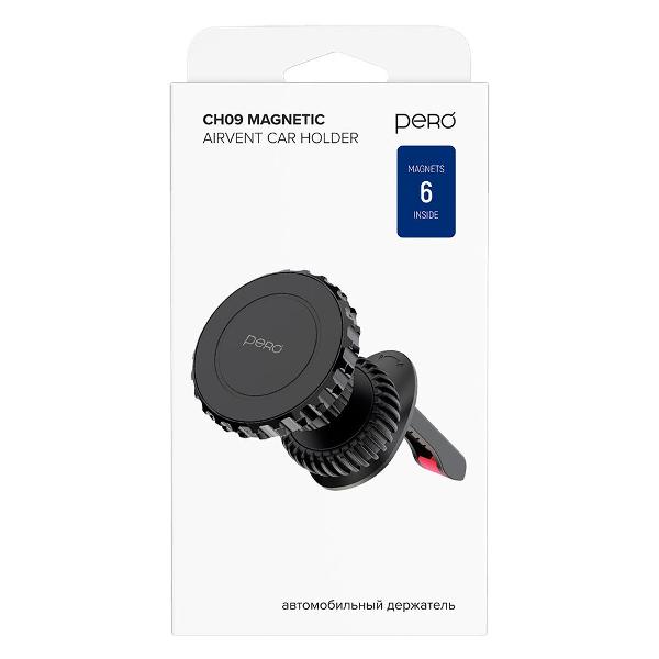 Держатель автомобильный для смартфона Pero PRAH-CH09 черный