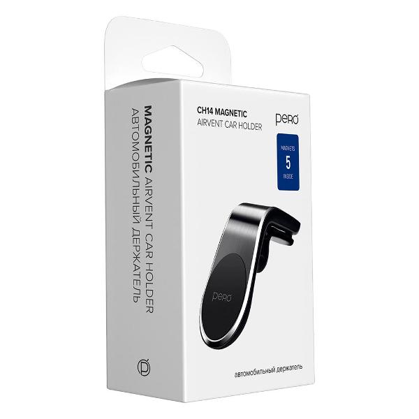 Держатель автомобильный для смартфона Pero PRAH-CH14 черный