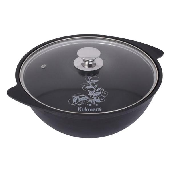 Казан для плиты Kukmara 4.5 л со стеклянной крышкой фото
