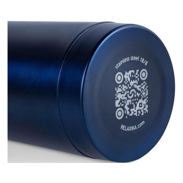 Термос Relaxika 101, 0.75 л темно-синий