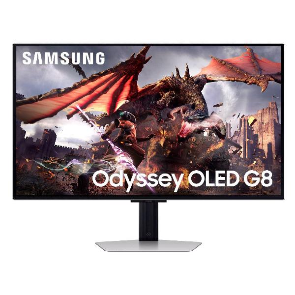Монитор игровой Samsung Odyssey OLED G8 G80SD S32DG800SI 32"/OLED/3840x2160/240Гц/серебристый фото