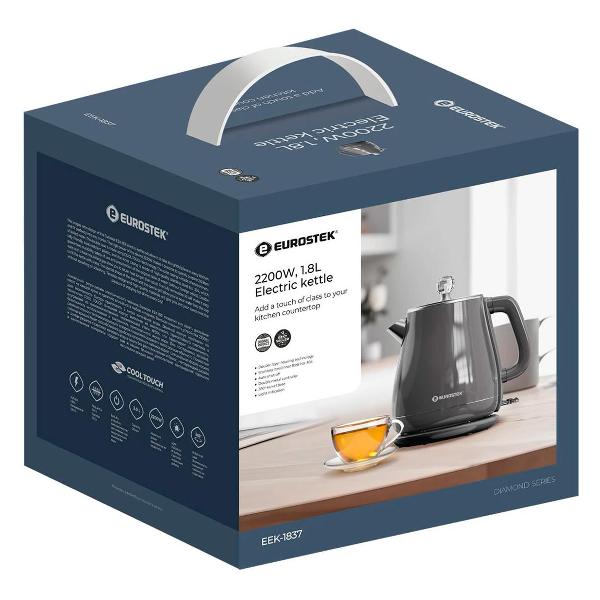 Электрочайник Eurostek EEK-1837 серый