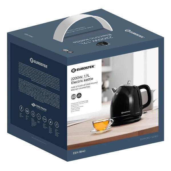 Электрочайник Eurostek EEK-1840 черный