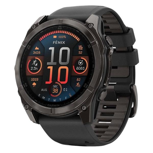 Смарт-часы Garmin Fenix 8 51mm AMOLED Saph Carbon Gray DLC Titanium фото