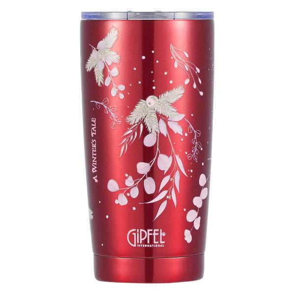 Термокружка Gipfel Christmas Star красная, 500 мл