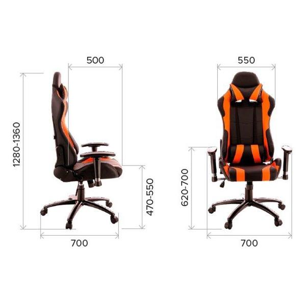 Кресло компьютерное игровое Everprof Lotus S2 оранжевый