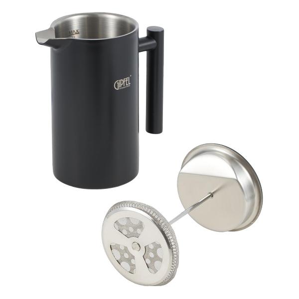 Френч-пресс Gipfel 52423 Deluxe Black, 1 л