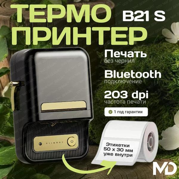 Принтер этикеток NIIMBOT B21S черный