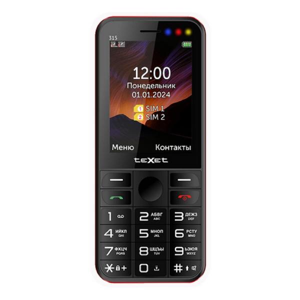 Мобильный телефон teXet TM-315 черный