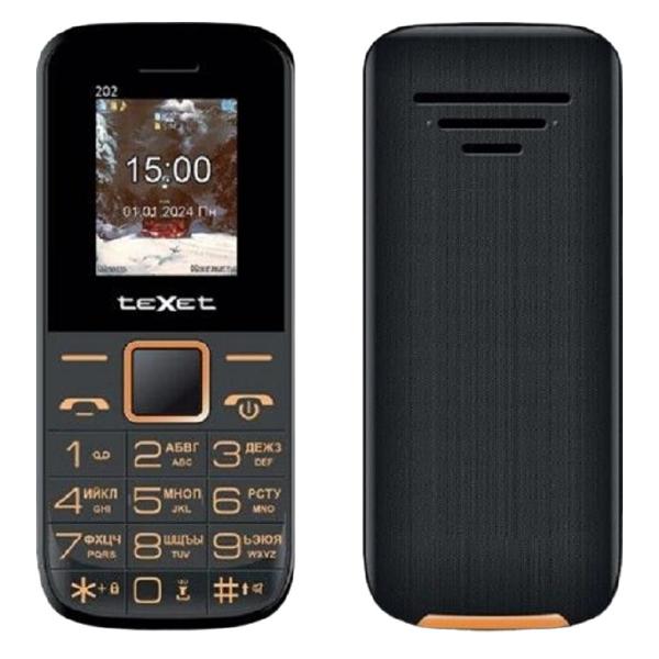 Мобильный телефон teXet TM-202 черный