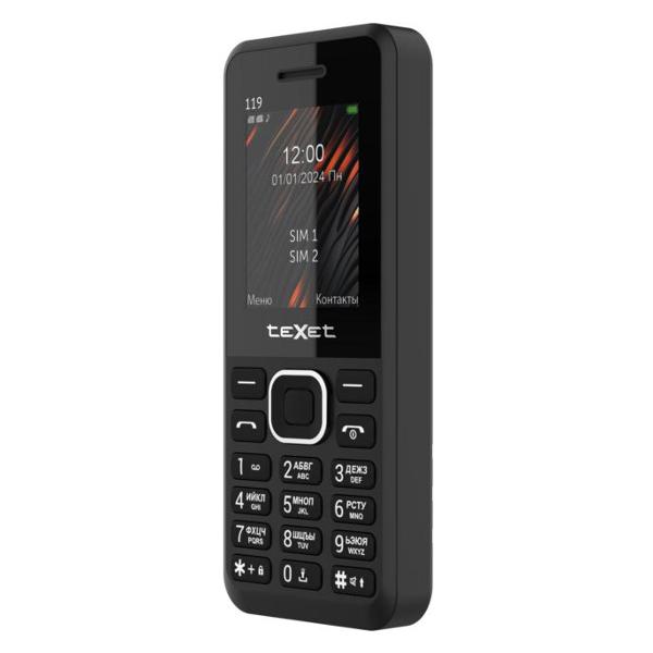 Мобильный телефон teXet TM-119 черный