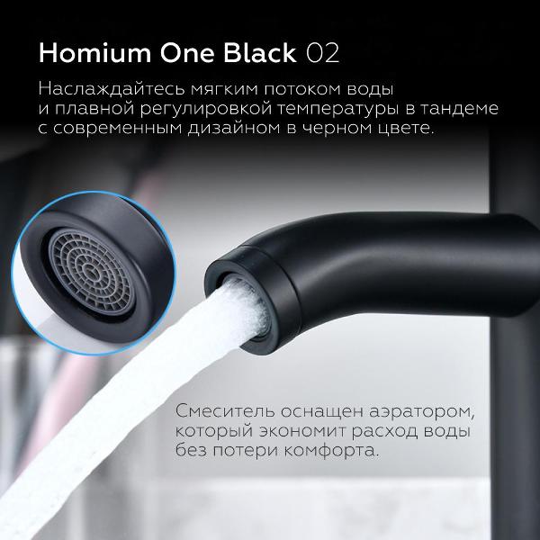 Смеситель HOMIUM One Black 02