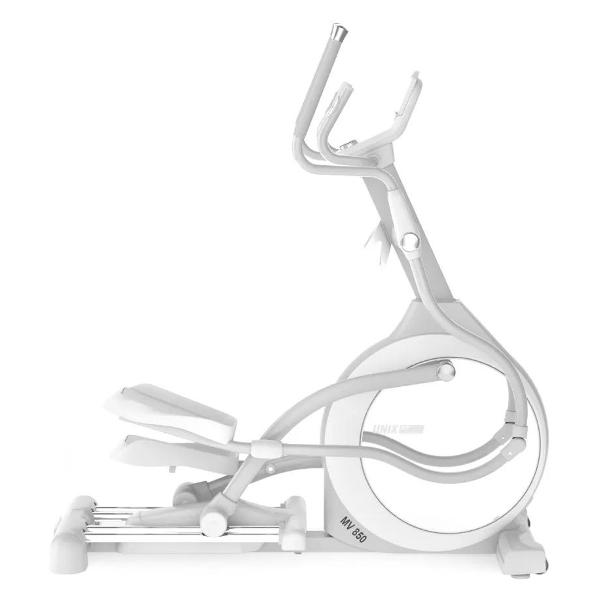 Эллипсоид UnixFit MV-850 (Авто наклон / Auto Incline) зеркальный кардио тренажер для дома, эллипсоид, до 150 кг, шаг 52 см, маховик 26 кг, 32 уровня нагрузки