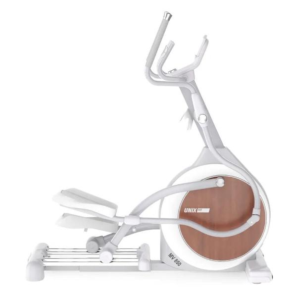 Эллипсоид UnixFit MV-850 (Ручной наклон / Manual Incline) дерево электромагнитный, эллипсоид, до 150 кг, шаг 52 см, маховик 22 кг, 32 уровня нагрузки