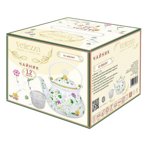 Чайник VELLEZZA VZ-8002WT, 1.2 л