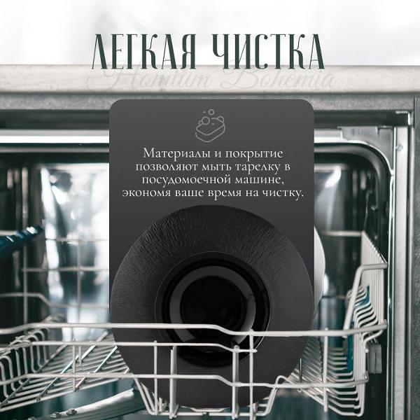 Тарелка столовая HOMIUM Best D29см Black