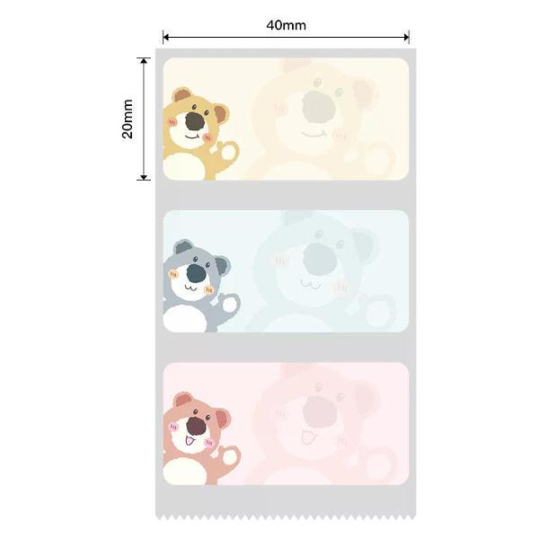 Термоэтикетка NIIMBOT T40*20-320 Zoo цветная