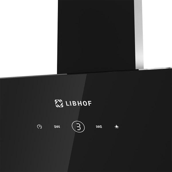 Вытяжка наклонная Libhof LV-4060 черный серый