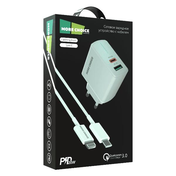 Сетевое зарядное устройство MoreChoice NC61i белое