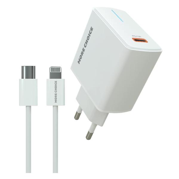 Сетевое зарядное устройство MoreChoice NC60i белое