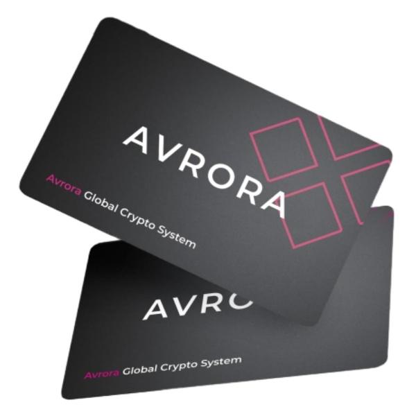 Криптокошелек Tangem 2.0 Black Avrora набор из 2 карт